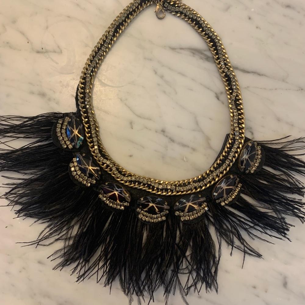 Stella & Dot Harper Feather Necklace